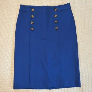 Ann Taylor, size 12 pencil skirt. Royal blue